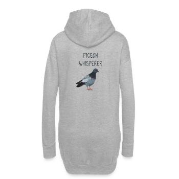 Chuchoteurs sourds - Sweat-shirt à capuche long Femme - gris chiné - Dos
