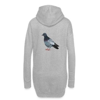 Taube - Hoodie-Kleid - Grau meliert - Hinten