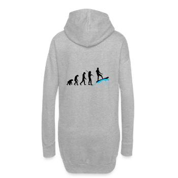 Évolution - Surf - Sweat-shirt à capuche long Femme - gris chiné - Dos