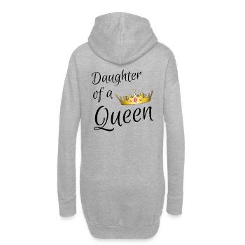 Daughter of a Queen - Sweat-shirt à capuche long Femme - gris chiné - Dos