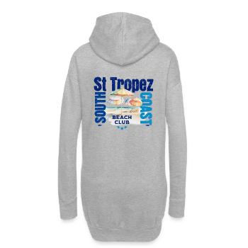 Strandclub St. Tropez - Hoodie-Kleid - Grau meliert - Hinten