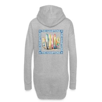 Surfen in den Hamptons - Hoodie-Kleid - Grau meliert - Hinten