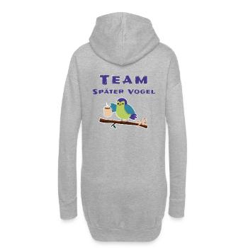 Chemise de nuit Late Bird Morning Grouch - Sweat-shirt à capuche long Femme - gris chiné - Dos
