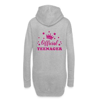 Cadeau officiel pour le 13e anniversaire de l’adolescent - Sweat-shirt à capuche long Femme - gris chiné - Dos