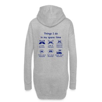 Amateurs de raton laveur (bleu) - Sweat-shirt à capuche long Femme - gris chiné - Dos