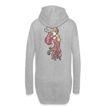 BFF - Hoodie-Kleid - Grau meliert - Hinten