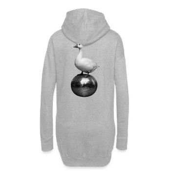 Goose Dancing Queen - weirdpeoplelovethis. - Hoodie-Kleid - Grau meliert - Hinten