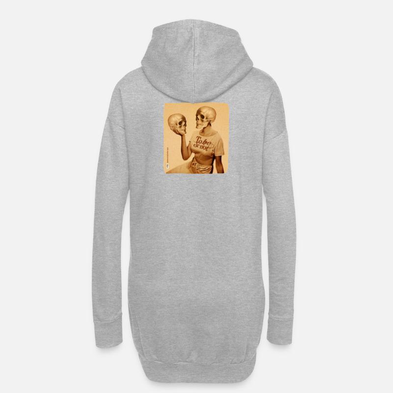 SEIN ODER NICHT SEIN - Hoodie-Kleid - Grau meliert