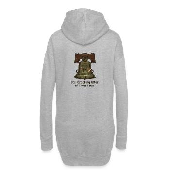 Cloche de la Liberté - Sweat-shirt à capuche long Femme - gris chiné - Dos