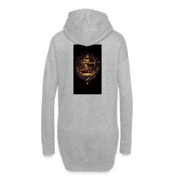 Golden Zodiac Collection – Sagittarius Astrology - Hoodie-Kleid - Grau meliert - Hinten