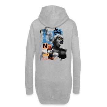 Punk No Future Neon Rebel - Hoodie-Kleid - Grau meliert - Hinten