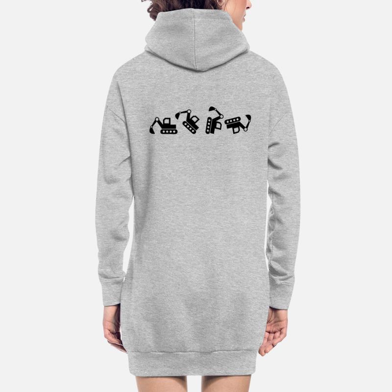 Excavator excavator operator dredging construction worker gift Hoodie Dress