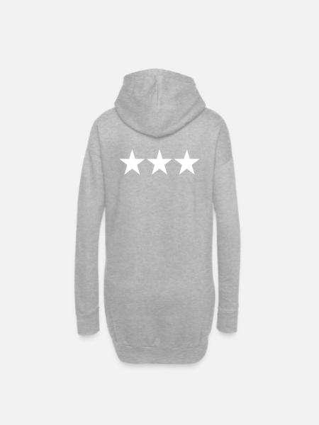 3 STARS - Hoodie Dress - heather grey