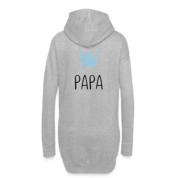 Papa Krone - Meilleur Papa - Sweat-shirt à capuche long Femme - gris chiné - Dos