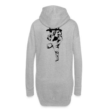 Skate Skateboard - Hoodie-Kleid - Grau meliert - Hinten