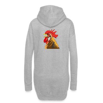 Hahn - Hoodie-Kleid - Grau meliert - Hinten