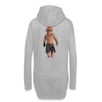 baby cool - Sweat-shirt à capuche long Femme - gris chiné - Dos