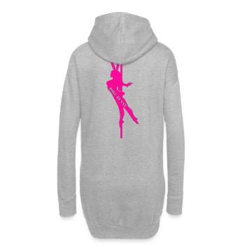 Pole Bunny Silhouette - Hoodie-Kleid - Grau meliert - Hinten