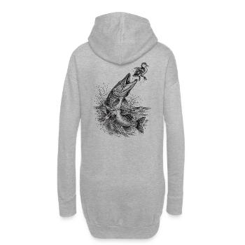 Pike Surface Hunt 2 | Classic Collection - Hoodie Dress - heather grey - Back
