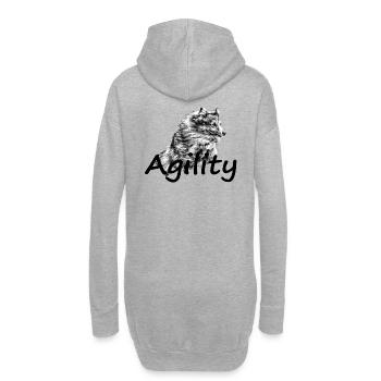 Agility - Hoodie-Kleid - Grau meliert - Hinten