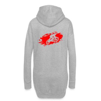 Descente VTT Ride Rouge - Sweat-shirt à capuche long Femme - gris chiné - Dos