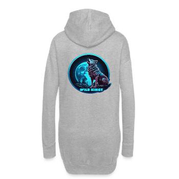 Mitternacht - Hoodie-Kleid - Grau meliert - Hinten