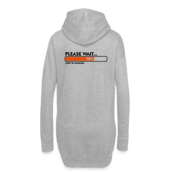 Bitte warten. Furz beim laden... - Hoodie-Kleid - Grau meliert - Hinten