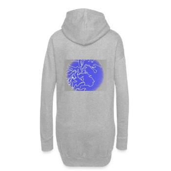 MAI K Sum23 - Hoodie-Kleid - Grau meliert - Hinten