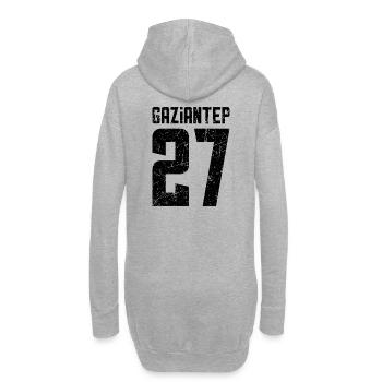 Gaziantep 27 Turquie Turkiye Cadeau Vacances TR - Sweat-shirt à capuche long Femme - gris chiné - Dos