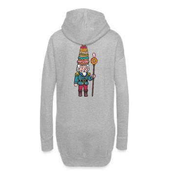 Donut-Cracker Nussknacker - Hoodie-Kleid - Grau meliert - Hinten