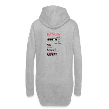 Biathlon - Ski Shoot Repeat - Sweat-shirt à capuche long Femme - gris chiné - Dos