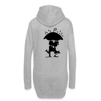 Danse de couple Chers amoureux Cohésion - Sweat-shirt à capuche long Femme - gris chiné - Dos