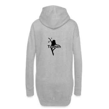 Danse Hip Hop Au centre de l’écriture - Sweat-shirt à capuche long Femme - gris chiné - Dos