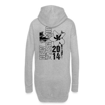 New Zealand 2014 - Sweat-shirt à capuche long Femme - gris chiné - Dos