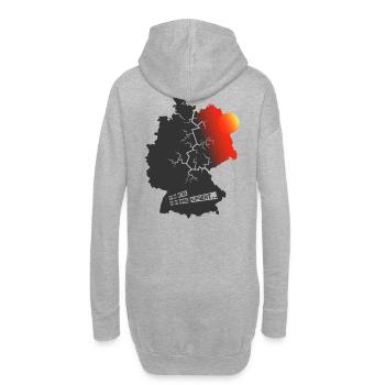 Deep in the East (Sunrise Edition) - Sweat-shirt à capuche long Femme - gris chiné - Dos