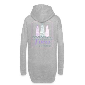 Restez hydraté - Sweat-shirt à capuche long Femme - gris chiné - Dos