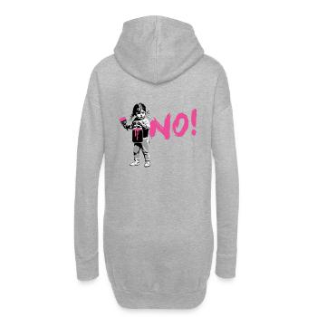 GirlPower NEIN! - Hoodie-Kleid - Grau meliert - Hinten