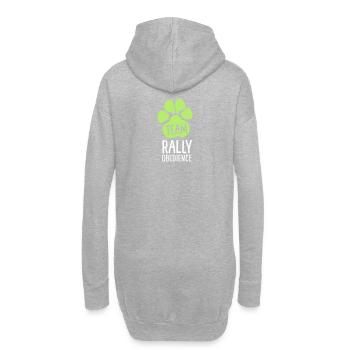 Team Rally Obedience - Patte canine - Sport canin - Sweat-shirt à capuche long Femme - gris chiné - Dos