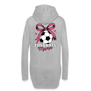 Maman Soccer - Sweat-shirt à capuche long Femme - gris chiné - Dos