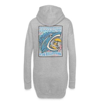 Choose Fun! – Shark & Pelican Vintage Surf Tee - Hoodie-Kleid - Grau meliert - Hinten