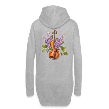 Violon Violon - Sweat-shirt à capuche long Femme - gris chiné - Dos