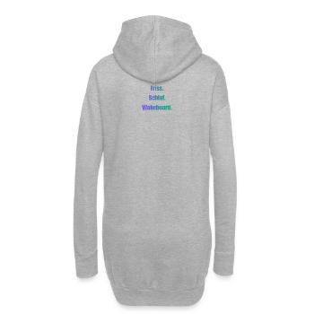 Friss Schlaf Wakeboard - Hoodie-Kleid - Grau meliert - Hinten