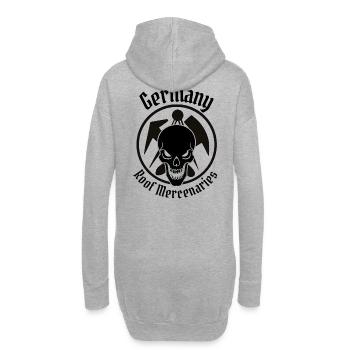 Couvreur d’élite - Allemagne de mercenaires de toit Crâne - Sweat-shirt à capuche long Femme - gris chiné - Dos