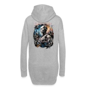  Cyberpunk Cyborg Robot Dystopia Error - Hoodie Dress - heather grey - Back