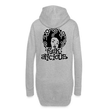 girl_funkalicious02 - Sweat-shirt à capuche long Femme - gris chiné - Dos