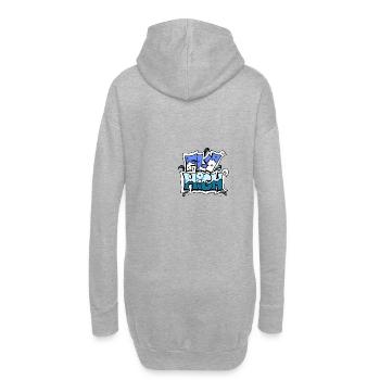 voler haut - Sweat-shirt à capuche long Femme - gris chiné - Dos