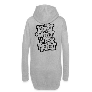 Built Drift Fix Repeat - Hoodie Dress - heather grey - Back