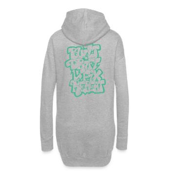 Built Drift Fix Repeat 04 - Hoodie Dress - heather grey - Back