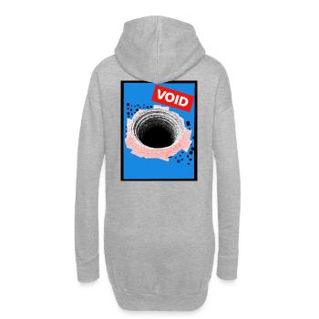 vide - Sweat-shirt à capuche long Femme - gris chiné - Dos