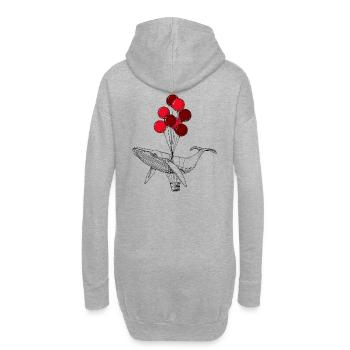 WAL AN LUFTBALLONS - Hoodie-Kleid - Grau meliert - Hinten